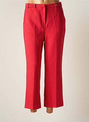 Pantalon 7/8 stretch taille normale rouge GRACE & MILA femme