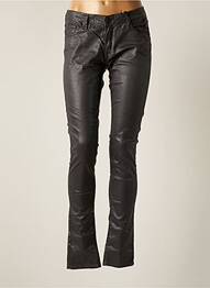 Pantalon slim tissage enduit taille normale gris CIMARRON femme