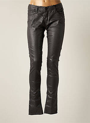 Pantalon slim tissage enduit taille normale gris CIMARRON femme