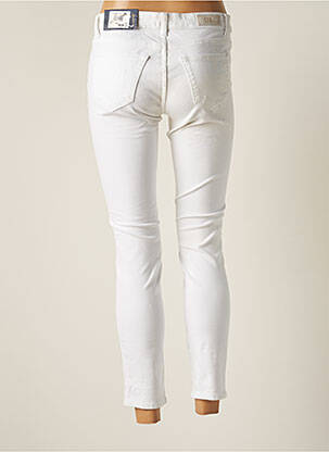 Pantalon 7/8 stretch taille basse blanc LTB femme