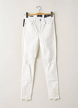 Pantalon slim taille haute taille haute blanc LTB femme