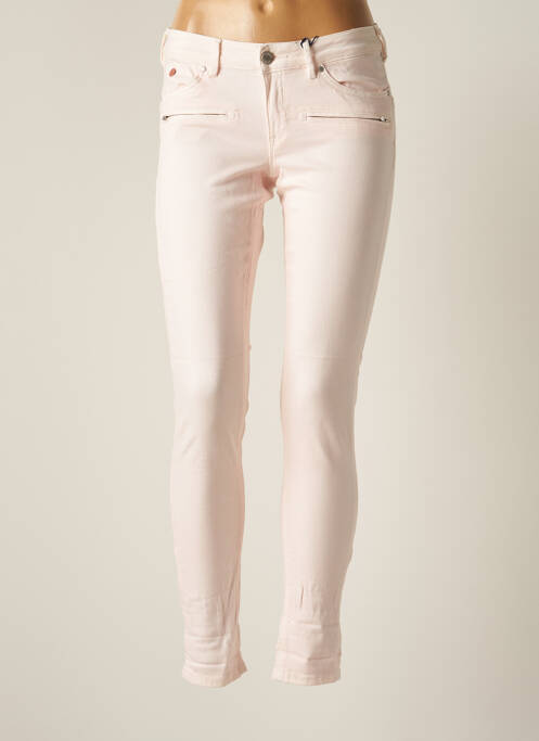 Pantalon slim tissage popeline taille normale rose SCOTCH & SODA femme