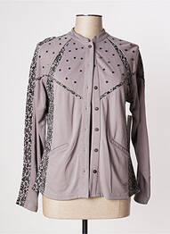Veste casual coupe droite gris AGATHE & LOUISE femme