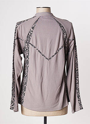 Veste casual coupe droite gris AGATHE & LOUISE femme