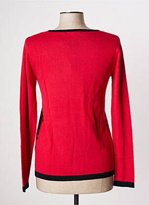 Pull col v manches longues rouge ZINZO femme