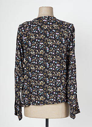 Blouse imprimé fleurs manches longues noir AGATHE & LOUISE femme