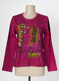 Top stretch manches longues violet AGATHE & LOUISE femme