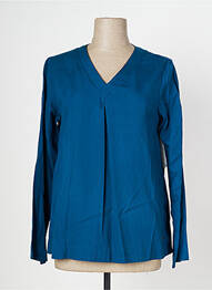 Top coupe fluide manches longues bleu AGATHE & LOUISE femme
