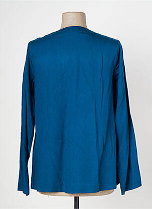 Top coupe fluide manches longues bleu AGATHE & LOUISE femme