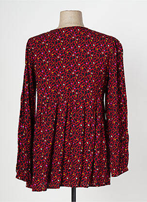 Top imprimé fantaisie manches longues rouge AGATHE & LOUISE femme