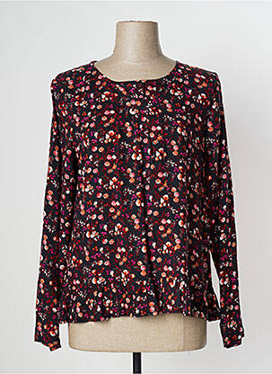 Top coupe fluide manches longues noir AGATHE & LOUISE femme
