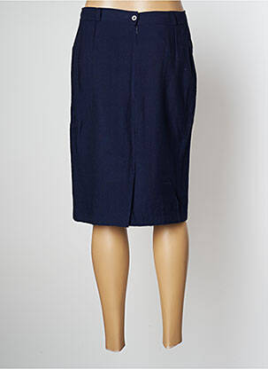 Jupe mi-longue taille normale bleu JEAN DELFIN femme