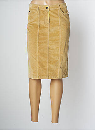 Jupe mi-longue stretch beige AGATHE & LOUISE femme