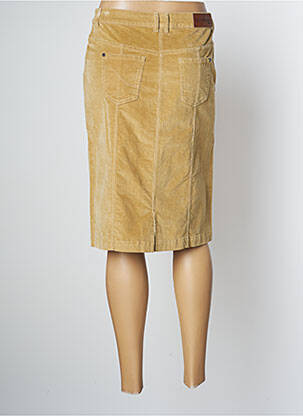 Jupe mi-longue stretch beige AGATHE & LOUISE femme