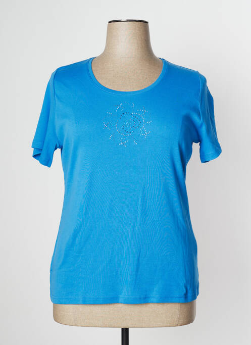 T-shirt bleu FRANCE RIVOIRE pour femme