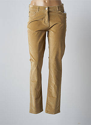Pantalon slim taille normale taille normale beige AGATHE & LOUISE femme