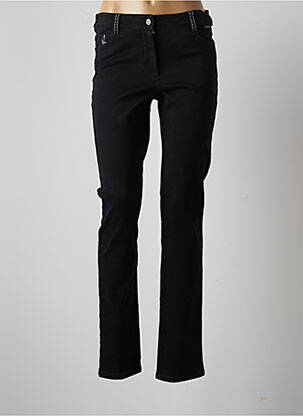 Pantalon slim taille normale taille normale noir AGATHE & LOUISE femme