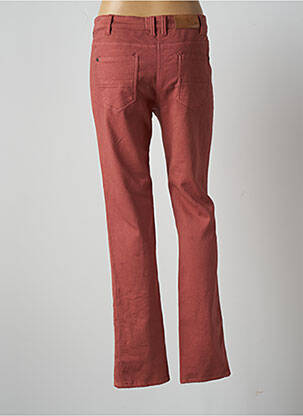 Pantalon slim tissage popeline taille normale rose AGATHE & LOUISE femme