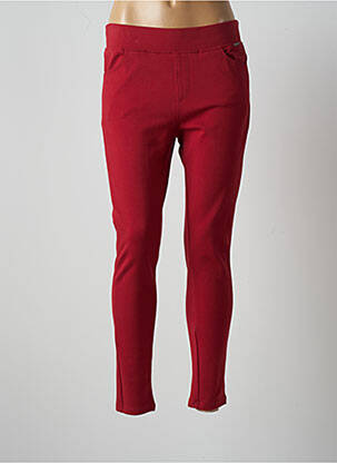 Jegging tissage jersey taille normale rouge AGATHE & LOUISE femme