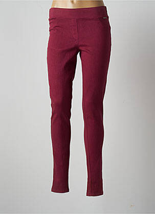 Jegging tissage jersey taille normale rouge AGATHE & LOUISE femme