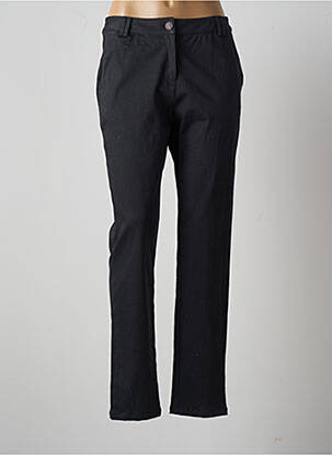 Pantalon slim tissage popeline taille normale gris AGATHE & LOUISE femme