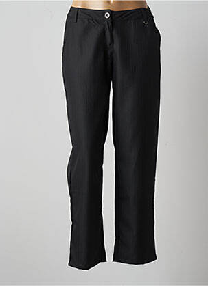 Pantalon droit taille élastique taille normale noir AGATHE & LOUISE femme
