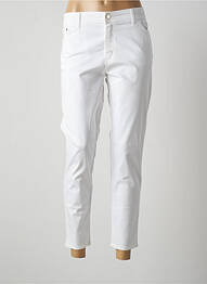Pantalon 7/8 stretch taille normale blanc COWEST femme