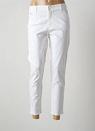 Pantalon 7/8 stretch taille normale blanc COWEST femme