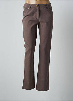 Pantalon droit gris AGATHE & LOUISE pour femme