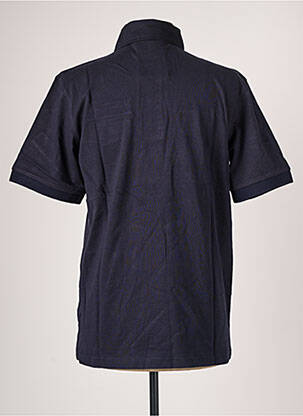 Polo tissage jersey manches courtes bleu QUINZE & TREIZE homme