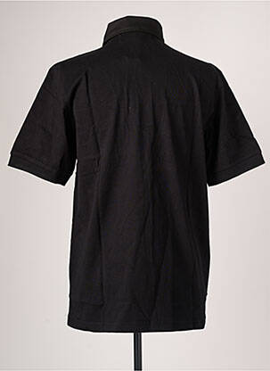 Polo tissage jersey manches courtes noir QUINZE & TREIZE homme