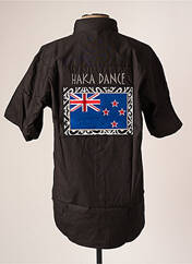 Chemise manches courtes noir HAKA DANCE pour homme seconde vue