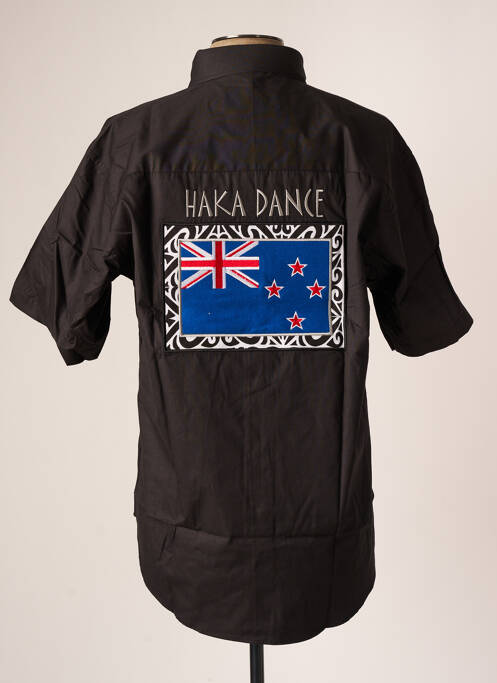 Chemise manches courtes noir HAKA DANCE pour homme
