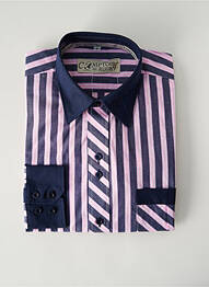 Chemise manches longues poches poitrine violet COMPTOIR DU RUGBY homme