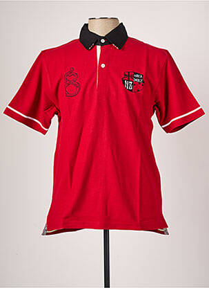 Polo rouge HAKA DANCE pour homme