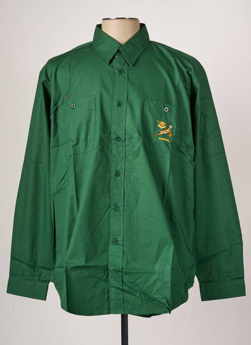Chemise manches longues vert SA RUGBY pour homme
