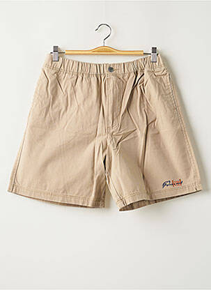 Short fermeture zippée sous rabat boutonné taille normale beige QUINZE & TREIZE homme