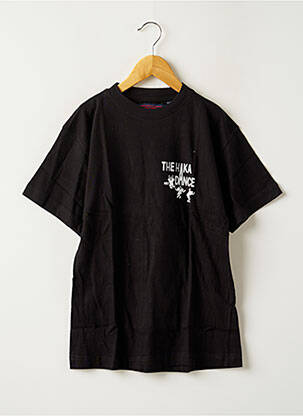 T-shirt stretch manches courtes noir CLOUD'S garcon