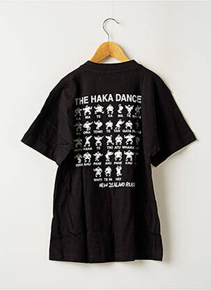 T-shirt stretch manches courtes noir CLOUD'S garcon