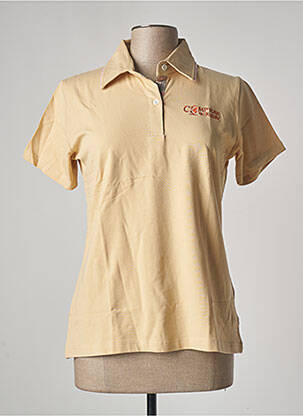 Polo broderie manches courtes beige COMPTOIR DU RUGBY femme