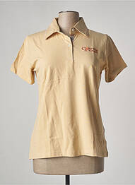 Polo broderie manches courtes beige COMPTOIR DU RUGBY femme