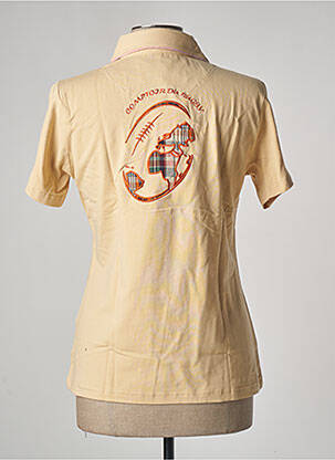 Polo broderie manches courtes beige COMPTOIR DU RUGBY femme