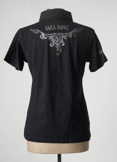 Polo noir HAKA DANCE pour femme