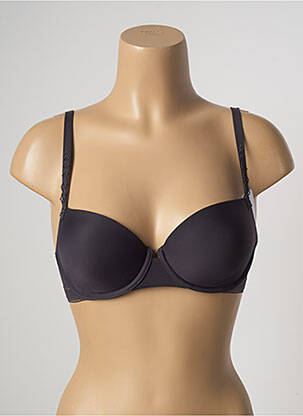 Soutien-gorge effet matière satinée haut soutien-gorge moulé gris SIMONE PERELE femme