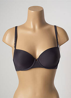 Soutien-gorge effet matière satinée haut soutien-gorge moulé gris SIMONE PERELE femme