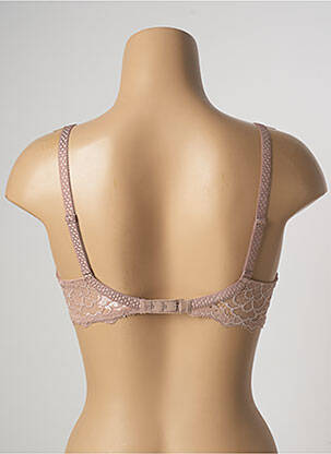 Soutien-gorge effet matière satinée haut soutien-gorge moulé beige SIMONE PERELE femme