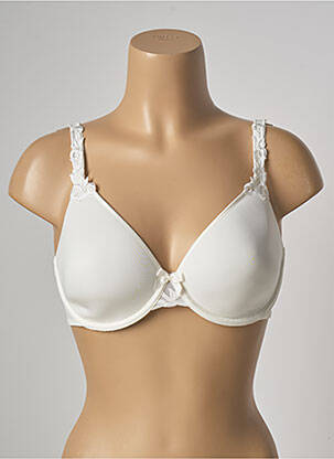 Soutien-gorge effet matière satinée haut soutien-gorge moulé blanc SIMONE PERELE femme