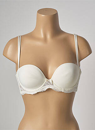 Soutien-gorge effet matière satinée haut soutien-gorge balconnet beige SIMONE PERELE femme