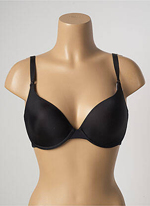 Soutien-gorge effet matière satinée haut soutien-gorge moulé noir SIMONE PERELE femme