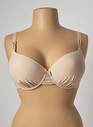 Soutien-gorge effet matière satinée haut soutien-gorge moulé chair SIMONE PERELE femme